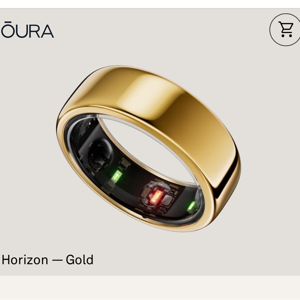 Oura Horizon Gen3 Gold Ring - Size 8